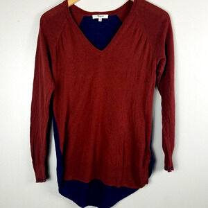 Madewell Womens Linen Blend V Neck Sweater Size XS
